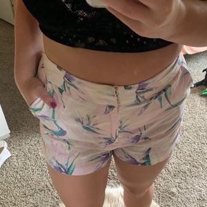 Flower print shorts